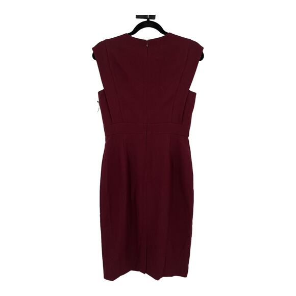Vince Camuto dress stretch crepe dark red size 4 - Picture 4 of 7